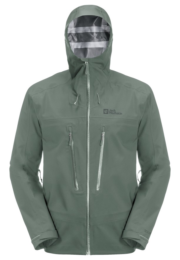 Green Men Jack Wolfskin Kammweg 3l Rain Jackets | 56030884