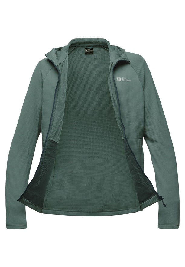 Green Men Jack Wolfskin Kolbenberg Hooded Fz Fleece Jackets | 59647642