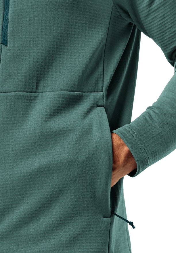 Green Men Jack Wolfskin Kolbenberg Hooded Fz Fleece Jackets | 59647642