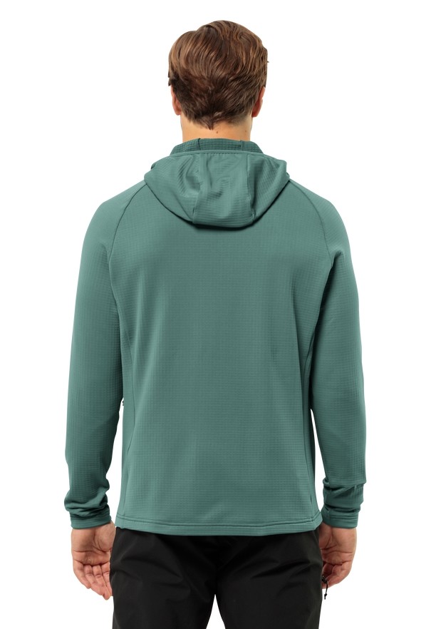Green Men Jack Wolfskin Kolbenberg Hooded Fz Fleece Jackets | 59647642