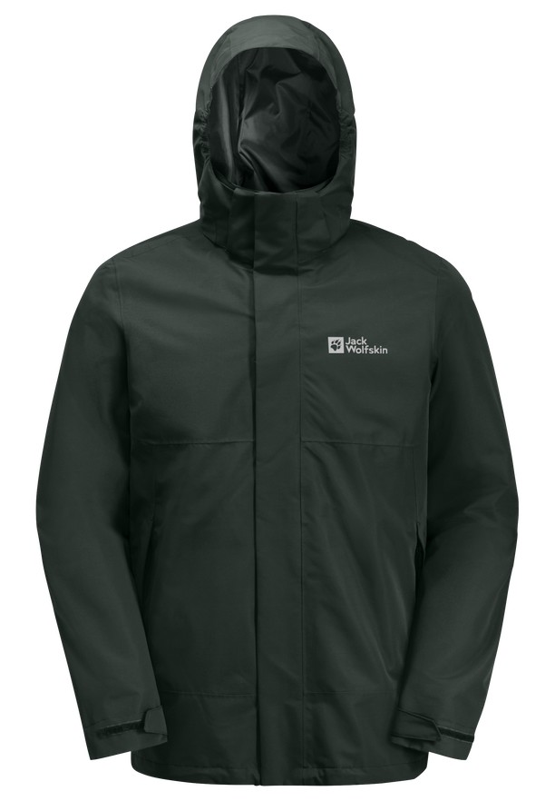 Green Men Jack Wolfskin Luntal 3in1 Jackets | 79824403