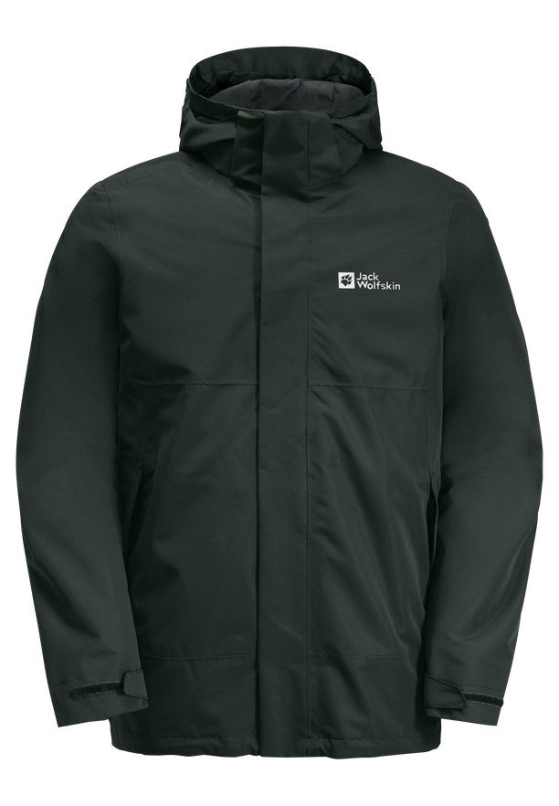 Green Men Jack Wolfskin Luntal 3in1 Jackets | 79824403