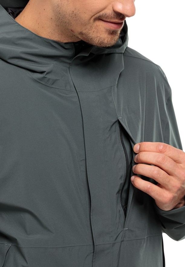 Green Men Jack Wolfskin Mainkai Rain Jackets | 87910329