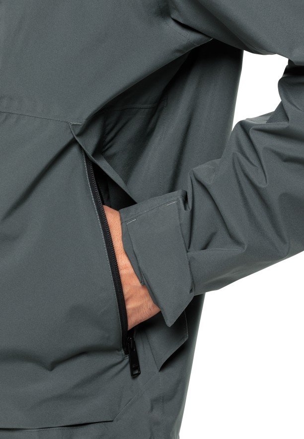 Green Men Jack Wolfskin Mainkai Rain Jackets | 87910329