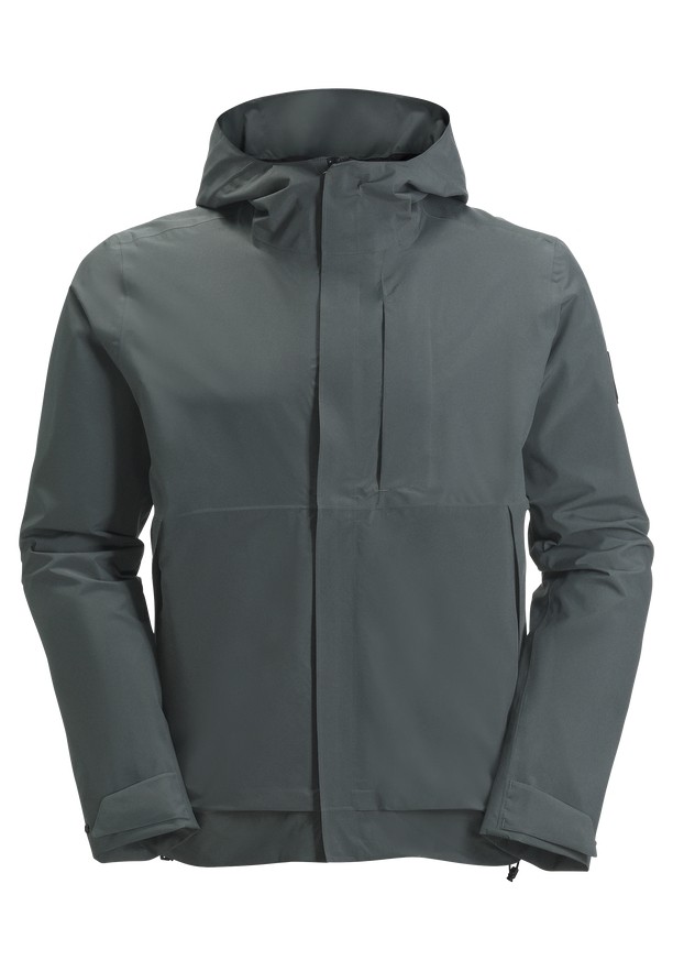 Green Men Jack Wolfskin Mainkai Rain Jackets | 87910329