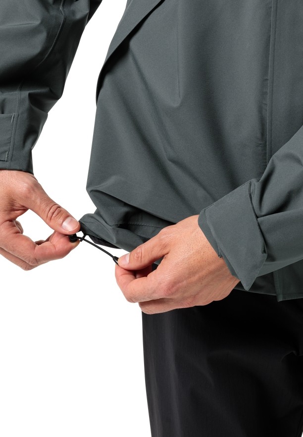 Green Men Jack Wolfskin Mainkai Rain Jackets | 87910329