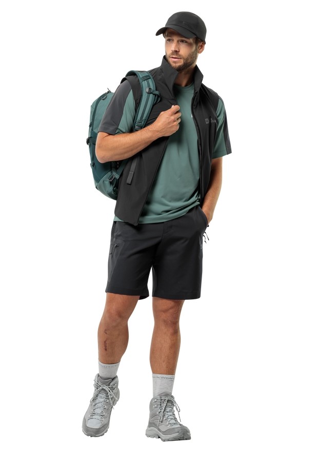 Green Men Jack Wolfskin Narrows T Shirts | 40434675