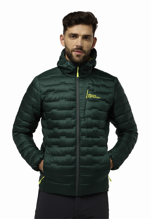 Green Men Jack Wolfskin Passamani Hoody Down Jackets | 30374436