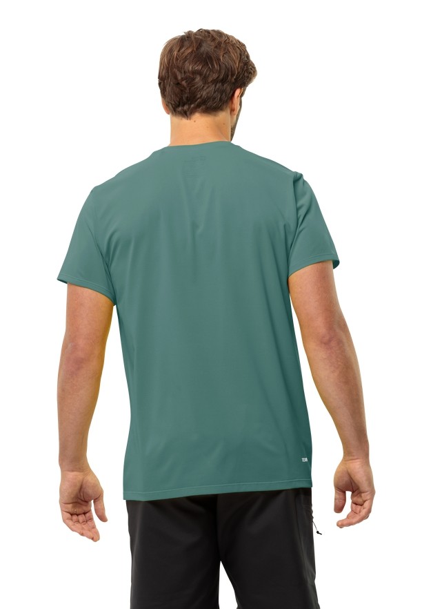 Green Men Jack Wolfskin Prelightrail T Shirts | 81956265