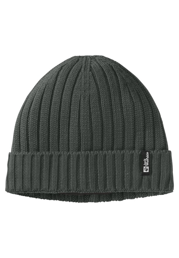 Green Men Jack Wolfskin Rib Knit Beanie | 11337704