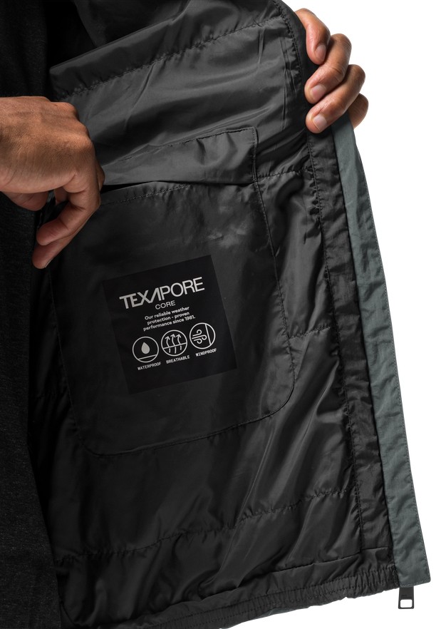 Green Men Jack Wolfskin Textor Rain Jackets | 31589592