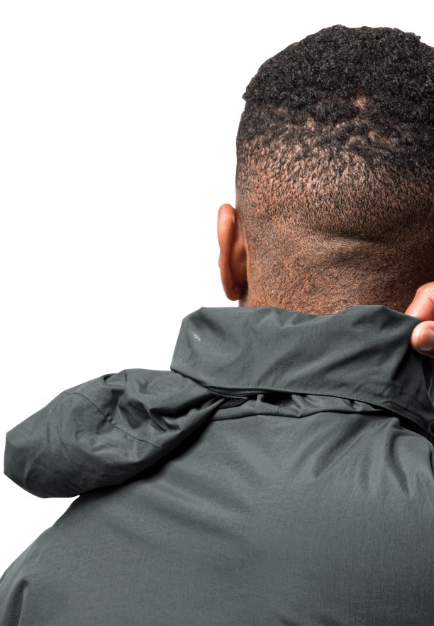 Green Men Jack Wolfskin Textor Rain Jackets | 31589592