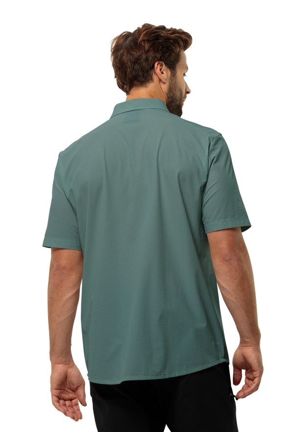 Green Men Jack Wolfskin Vandra S/s Shirts | 86949617