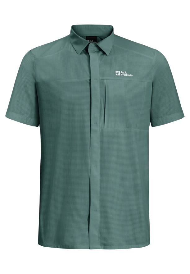 Green Men Jack Wolfskin Vandra S/s Shirts | 86949617