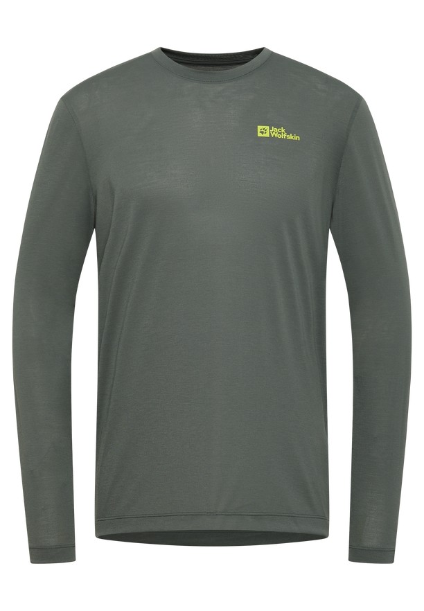 Green Men Jack Wolfskin Vonnan Ls T Shirts | 79126376