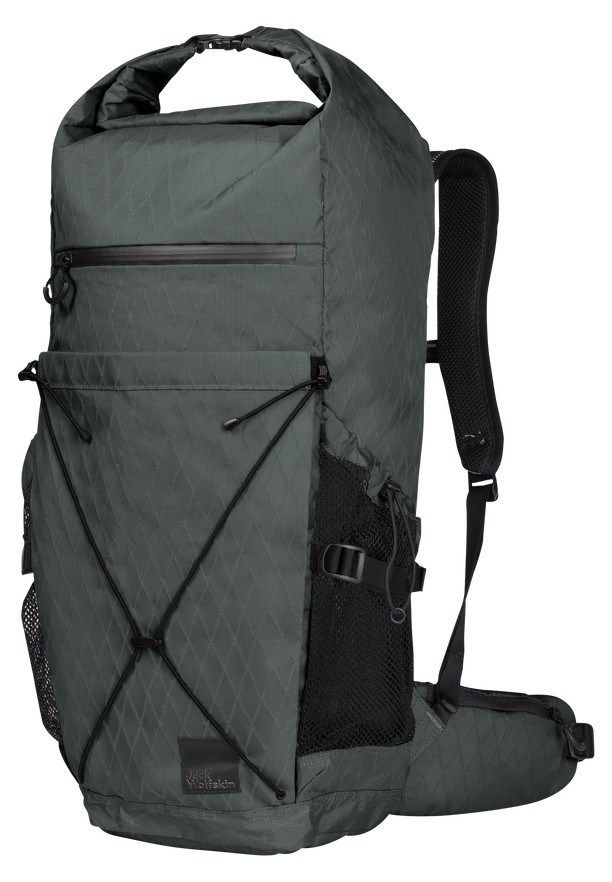 Green Men Jack Wolfskin Wandermood Rolltop 30 Hiking Backpack | 12555000