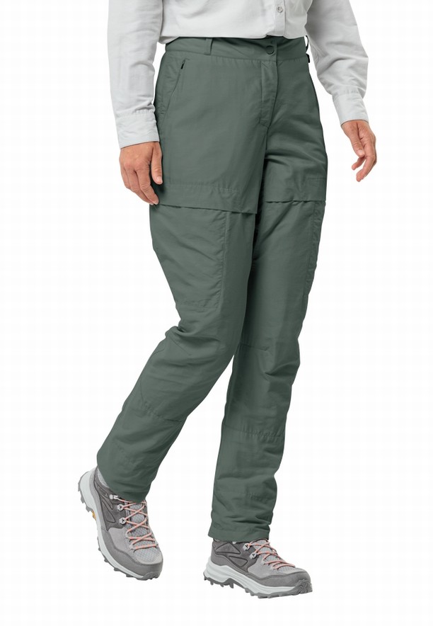 Green Women Jack Wolfskin Barrier Pants | 80725453