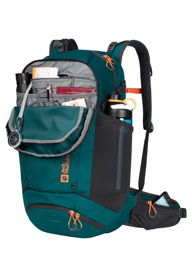 Green Women Jack Wolfskin Moab Jam Shape 30 Bike Backpack | 64250941