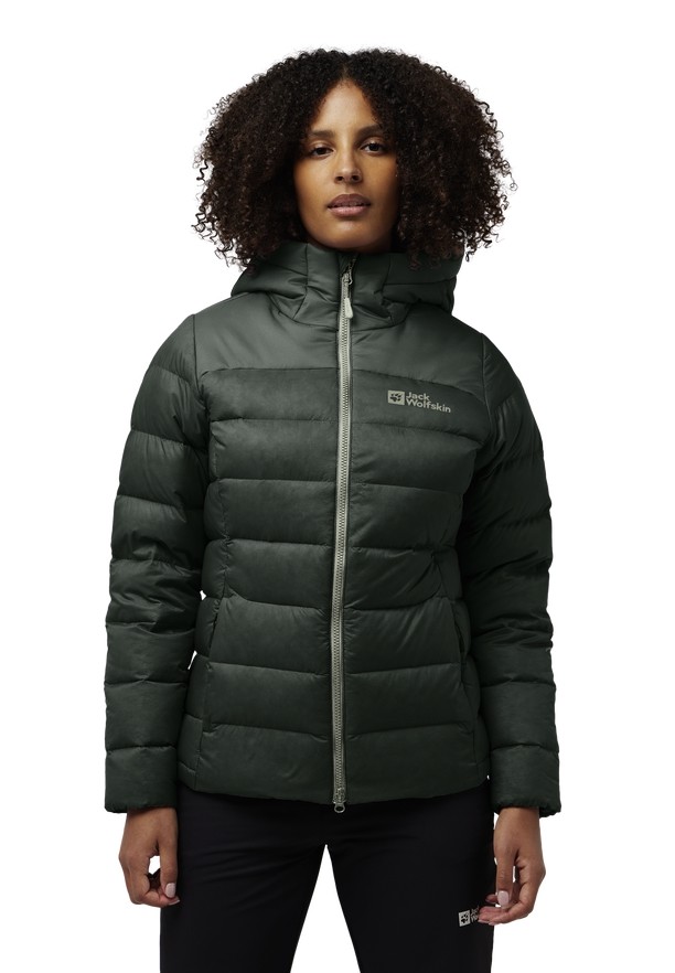 Green Women Jack Wolfskin Nebelhorn Down Jackets | 71778257