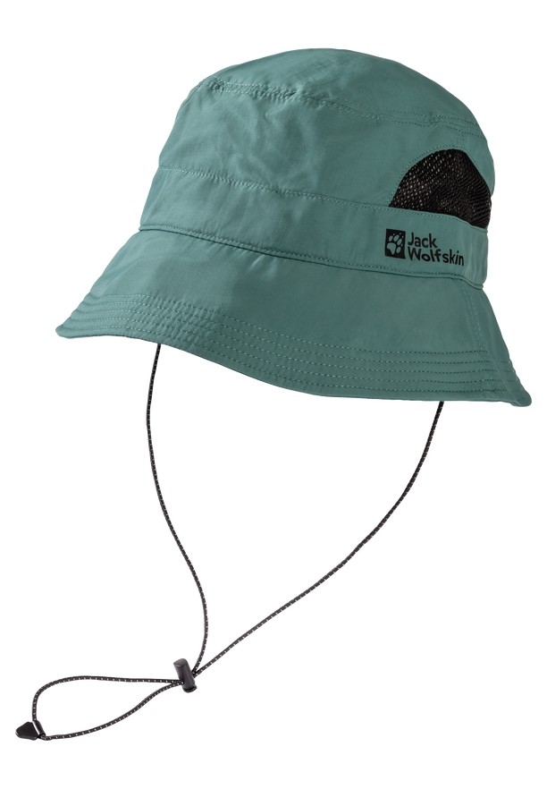 Green Women Jack Wolfskin Vent Bucket Hats | 89167960