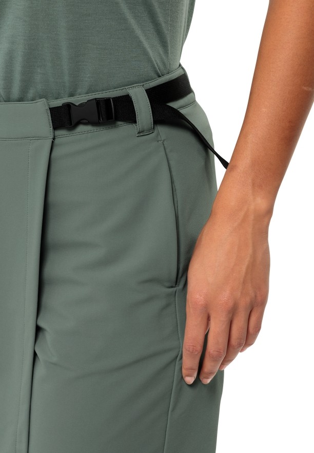 Green Women Jack Wolfskin Wandermood Skorts | 77220591