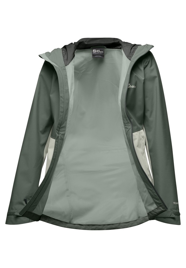 Green Women Jack Wolfskin Weiltal 2l Rain Jackets | 69067048