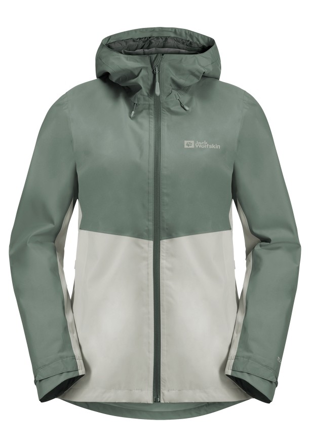 Green Women Jack Wolfskin Weiltal 2l Rain Jackets | 69067048