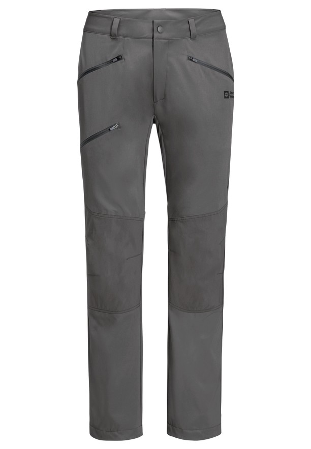 Grey Men Jack Wolfskin Alpine Hiking Pants | 22339099