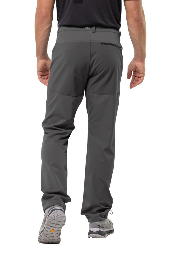 Grey Men Jack Wolfskin Alpine Hiking Pants | 22339099