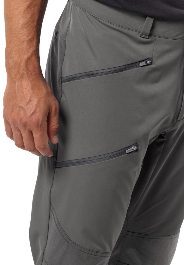 Grey Men Jack Wolfskin Alpine Hiking Pants | 22339099