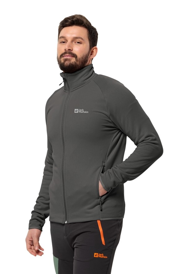 Grey Men Jack Wolfskin Baiselberg Fz Fleece Jackets | 35494618