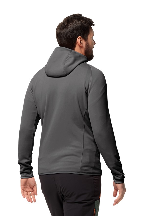 Grey Men Jack Wolfskin Baiselberg Hooded Fz Fleece Jackets | 53572594