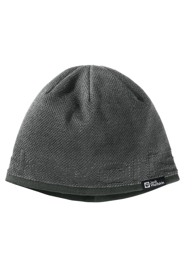 Grey Men Jack Wolfskin Brand Beanie | 81604286