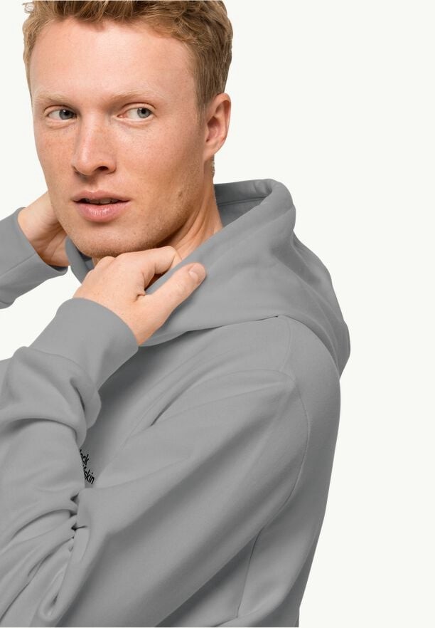 Grey Men Jack Wolfskin Essential Hoodie | 10874402