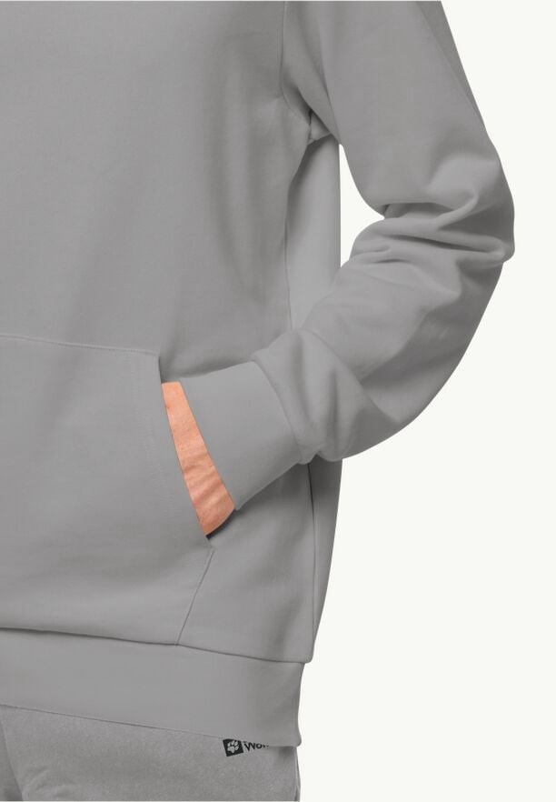 Grey Men Jack Wolfskin Essential Hoodie | 10874402