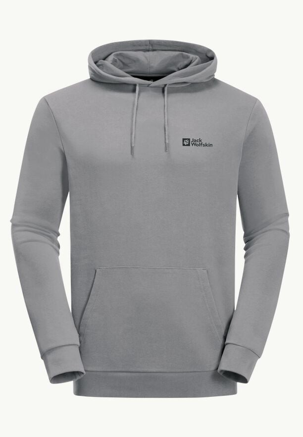 Grey Men Jack Wolfskin Essential Hoodie | 10874402