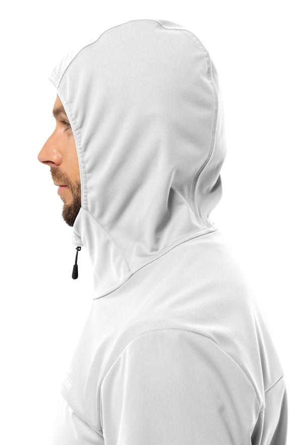 Grey Men Jack Wolfskin Feldberg Hoody Softshell Jackets | 95471878