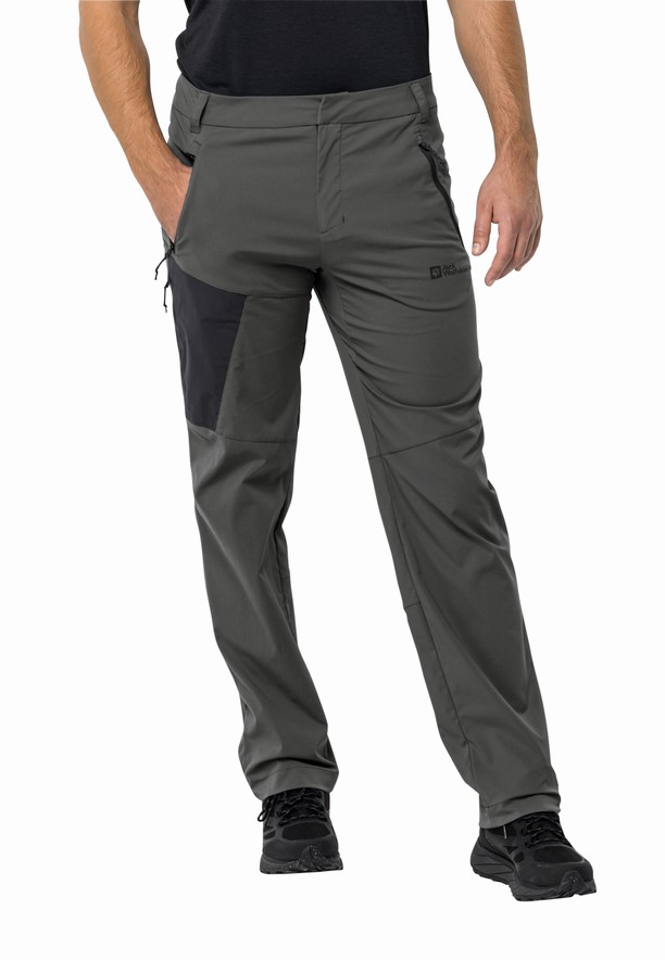 Grey Men Jack Wolfskin Glastal Hiking Pants | 53884064