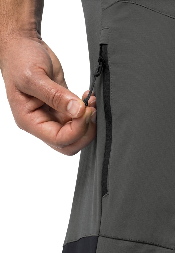 Grey Men Jack Wolfskin Glastal Hiking Pants | 53884064