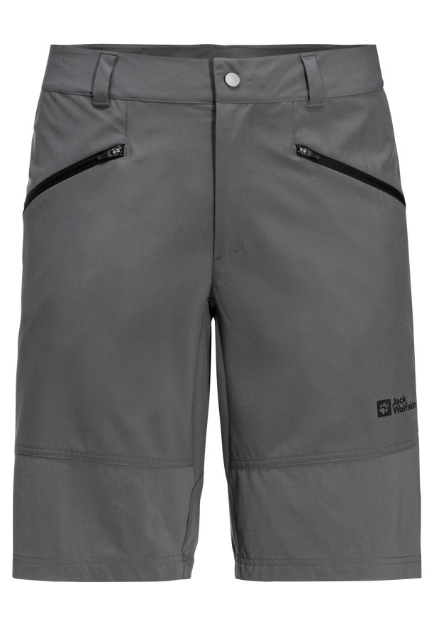 Grey Men Jack Wolfskin Hiking Alpine Shorts | 91630502