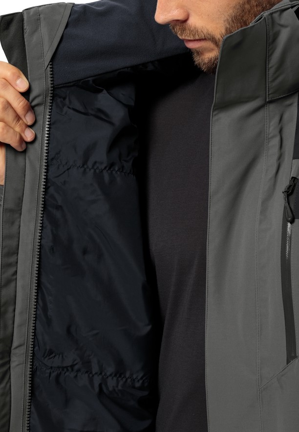 Grey Men Jack Wolfskin Jasper 2l Rain Jackets | 82424980