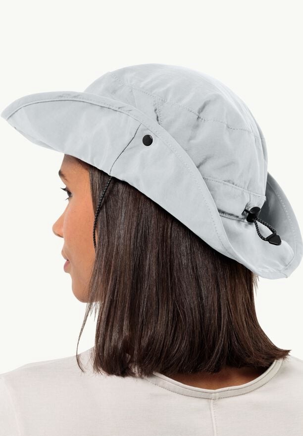 Grey Men Jack Wolfskin Mesh Bucket Hats | 63221219