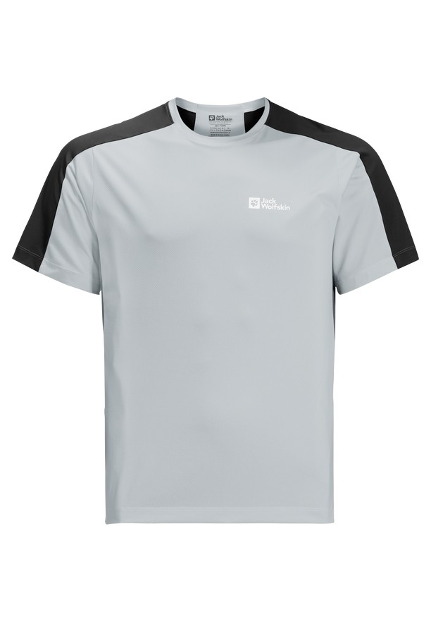 Grey Men Jack Wolfskin Narrows T Shirts | 46320018