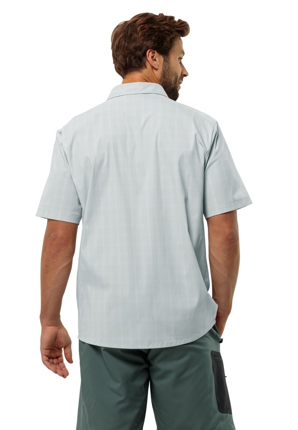 Grey Men Jack Wolfskin Norbo S/s Shirts | 91297983