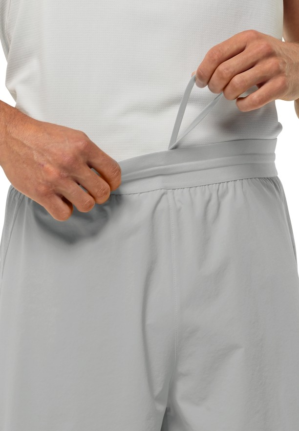 Grey Men Jack Wolfskin Prelight 2in1 Shorts | 49348270