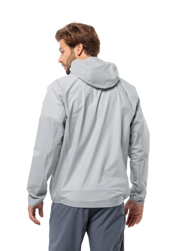 Grey Men Jack Wolfskin Prelight 3l Rain Jackets | 68644802