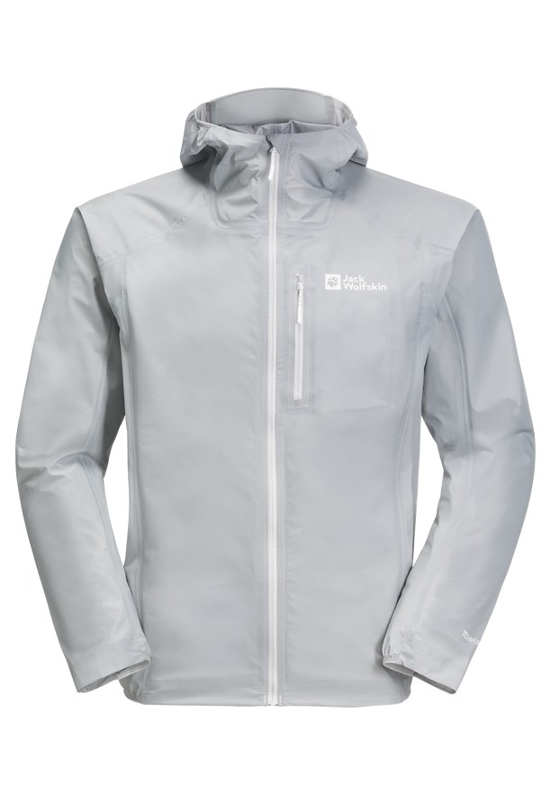 Grey Men Jack Wolfskin Prelight 3l Rain Jackets | 68644802