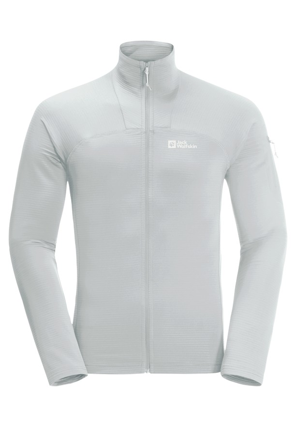 Grey Men Jack Wolfskin Prelight Fz Fleece Jackets | 93613579