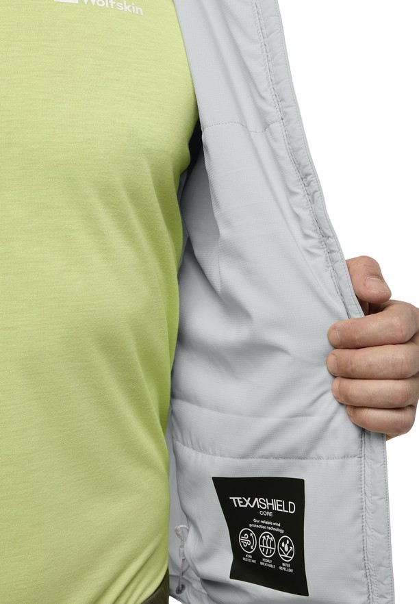 Grey Men Jack Wolfskin Prelight Ins Jackets | 35625001