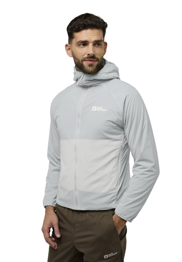 Grey Men Jack Wolfskin Prelight Ins Jackets | 35625001